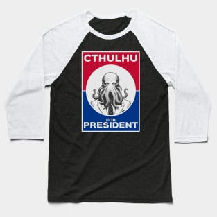 Cthulhu For President USA 2024 Election Red Blue #2 Baseball T-Shirt